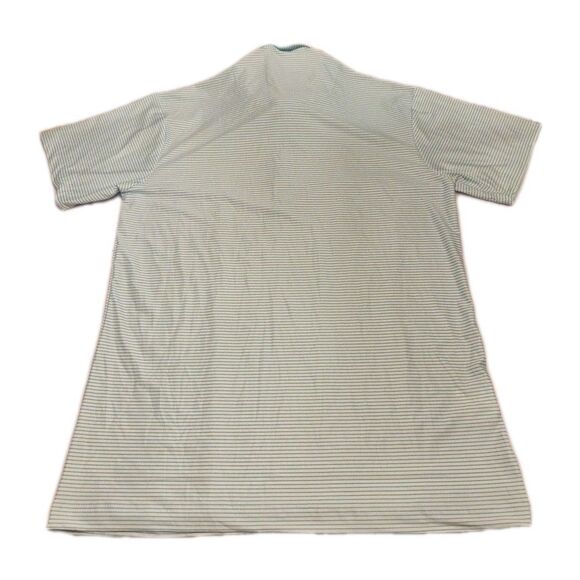 NWT Collars & Co Men’s Small Featherweight Dress Collar Polo Striped Green Golf - Picture 3 of 8